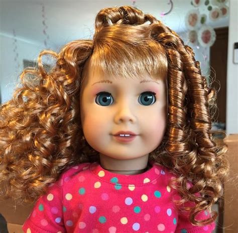 american girl doll with curly hair|curling doll hair permanently.